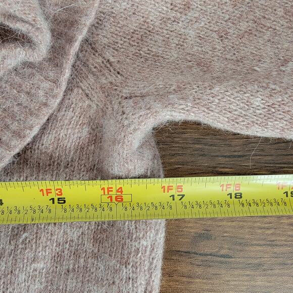 Sparrow Anthropologie Wool Angora Ruffle Sweater Cardigan Sz M Boho Stevie Nicks - Picture 4 of 6